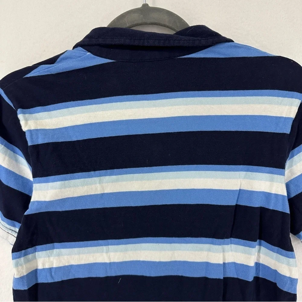 The Children’s‎ Place Short Sleeve Striped Jersey Polo Youth Boys Size L Blue